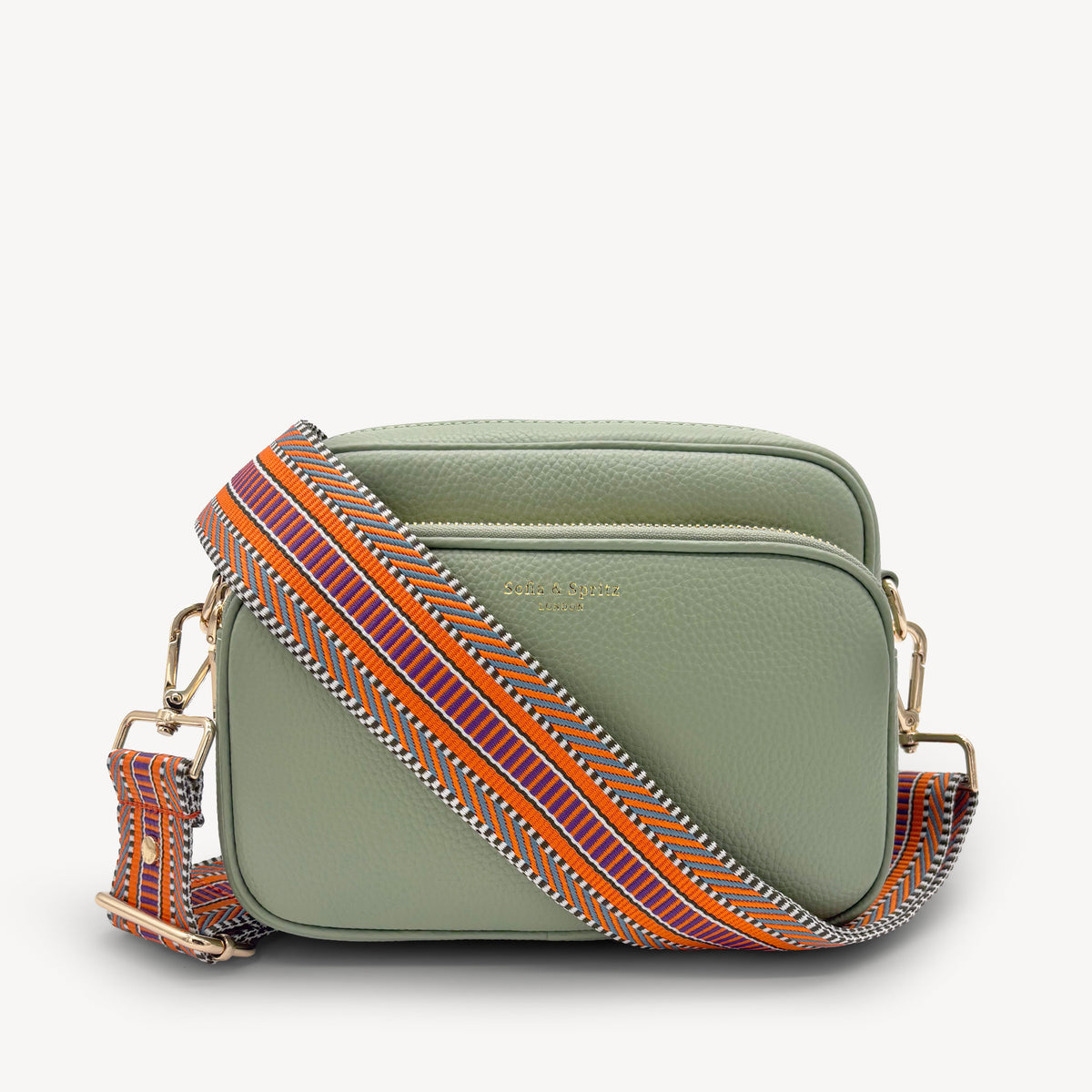 Orange Assortment Stripe Aztec Strap