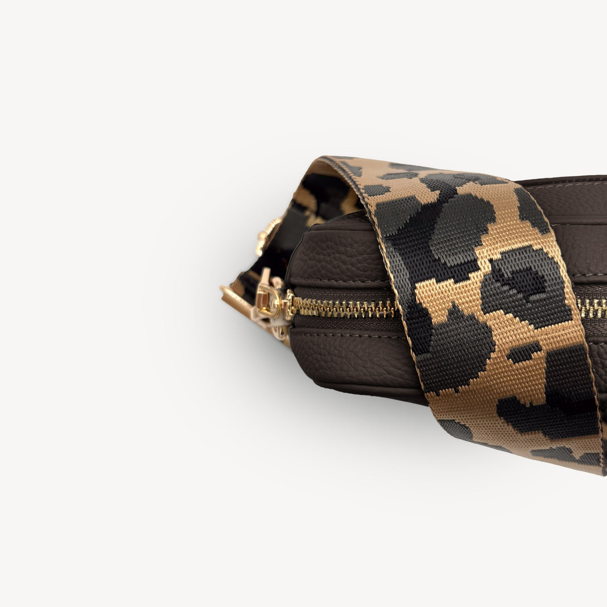 Gold & Grey Leopard Strap