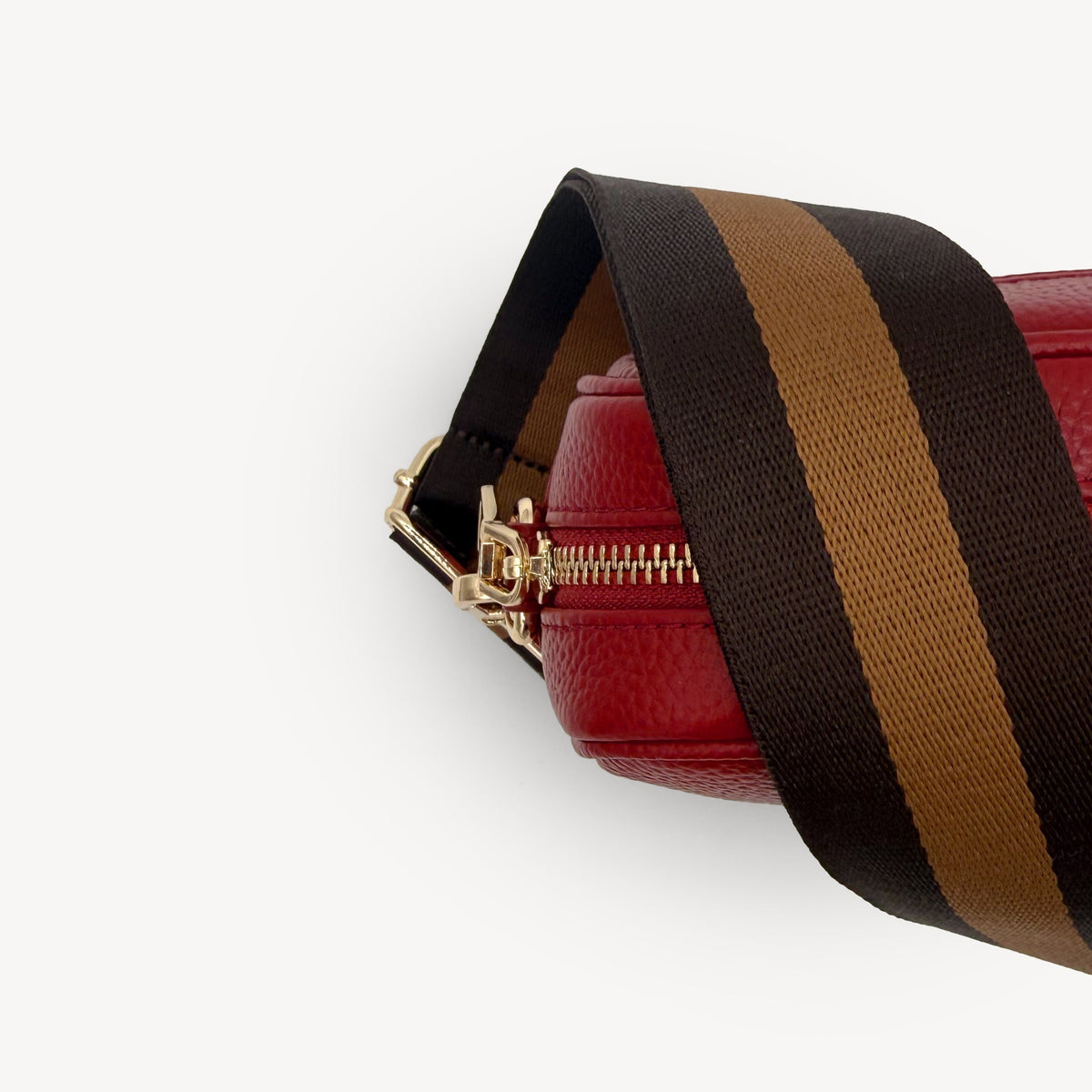 Chocolate Brown Stripe Strap