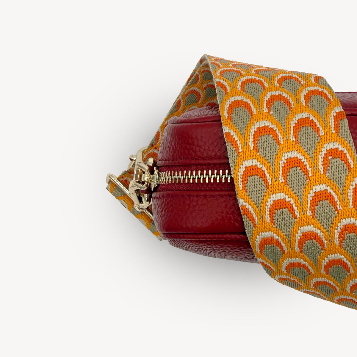 Burnt Orange Peacock Strap
