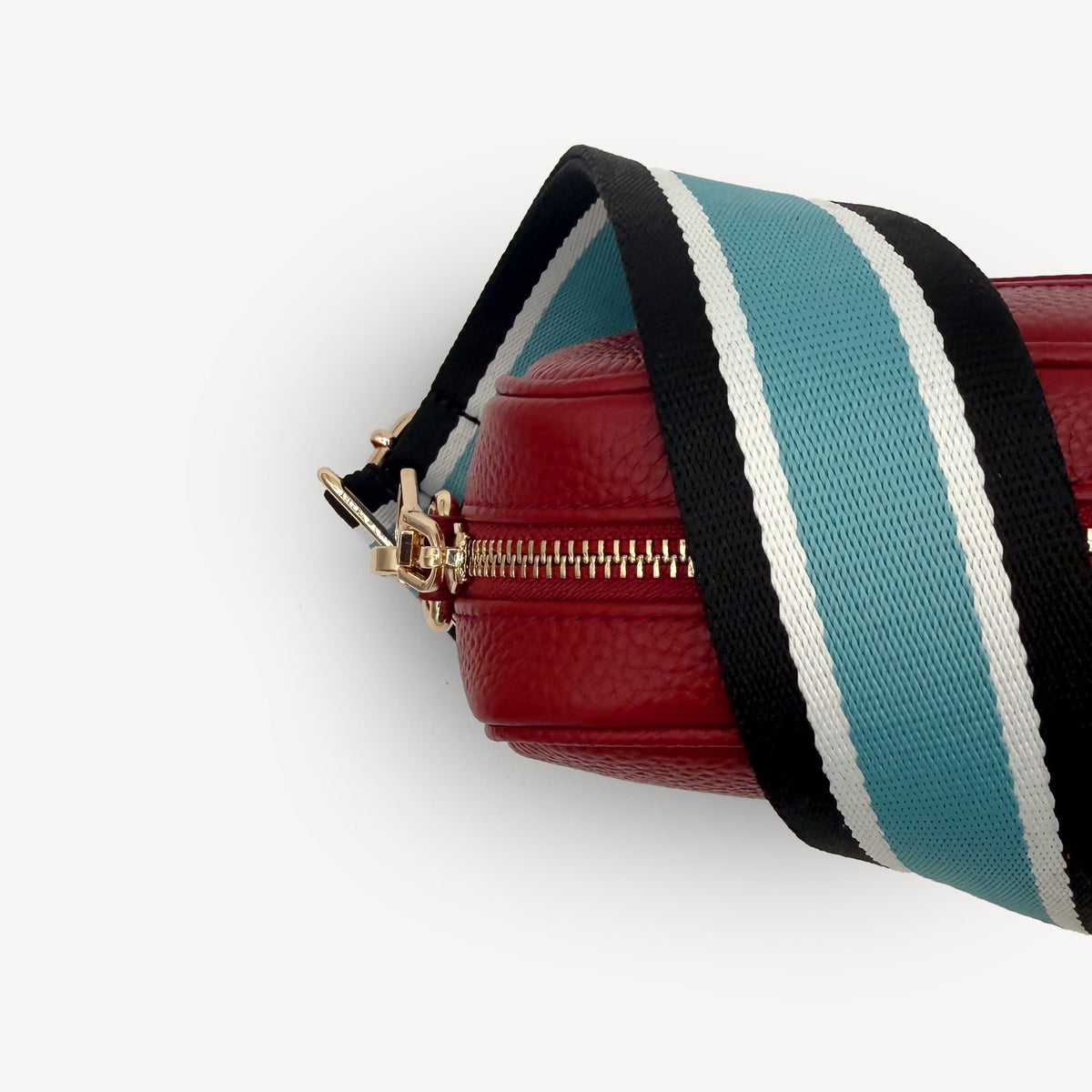 Sky Blue & Black Stripe Strap