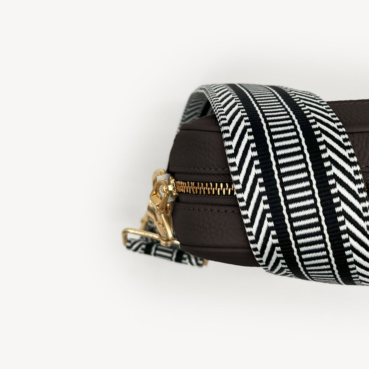 Black & White Stripe Aztec Strap