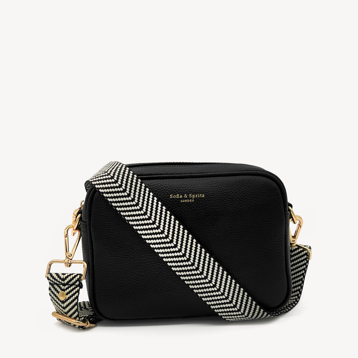 Black & White Chevron Strap