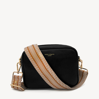 Tan & White Stripe Aztec Strap