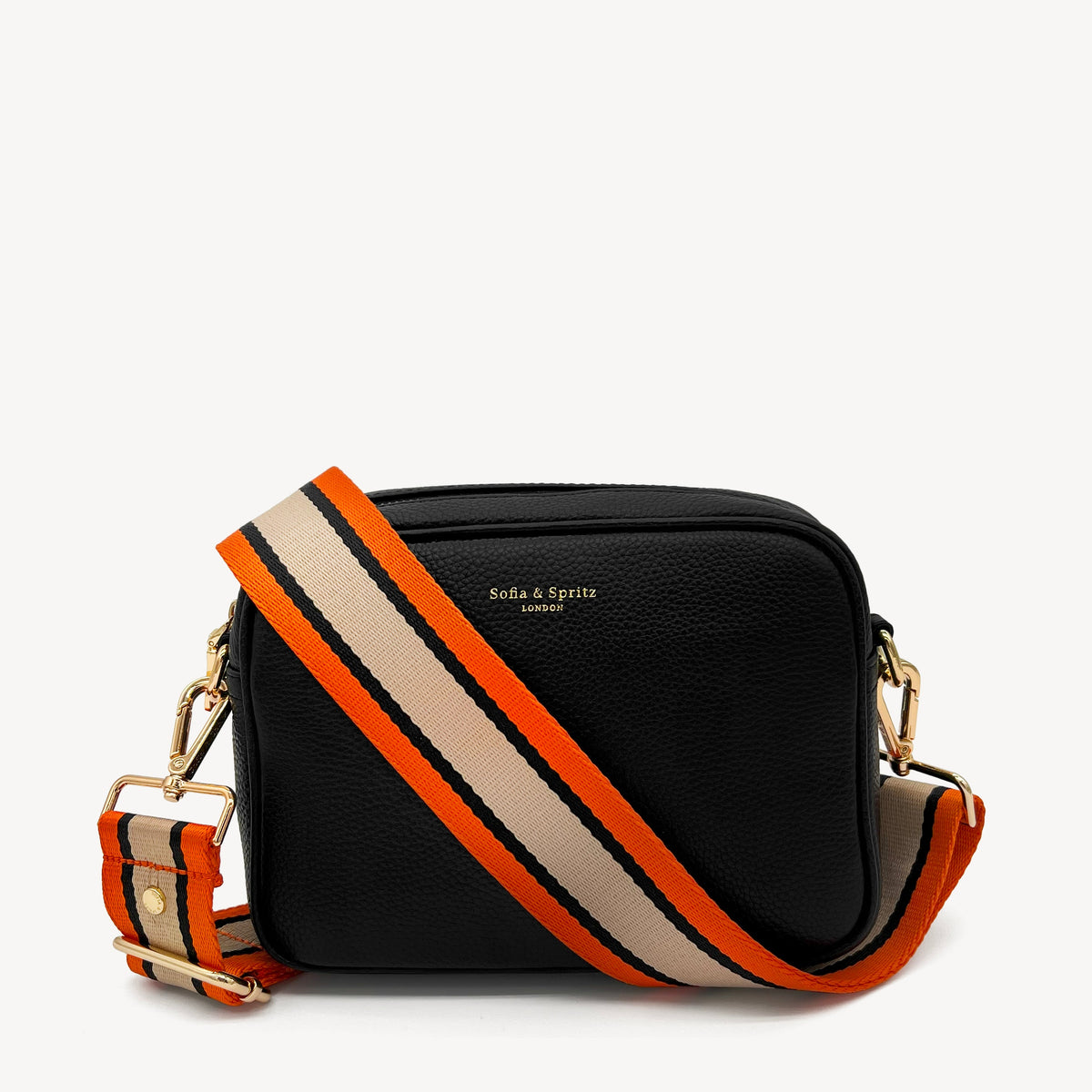 Orange, Tan & Black Stripe Strap
