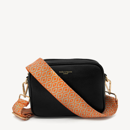 Orange & Stone Embroidered Strap