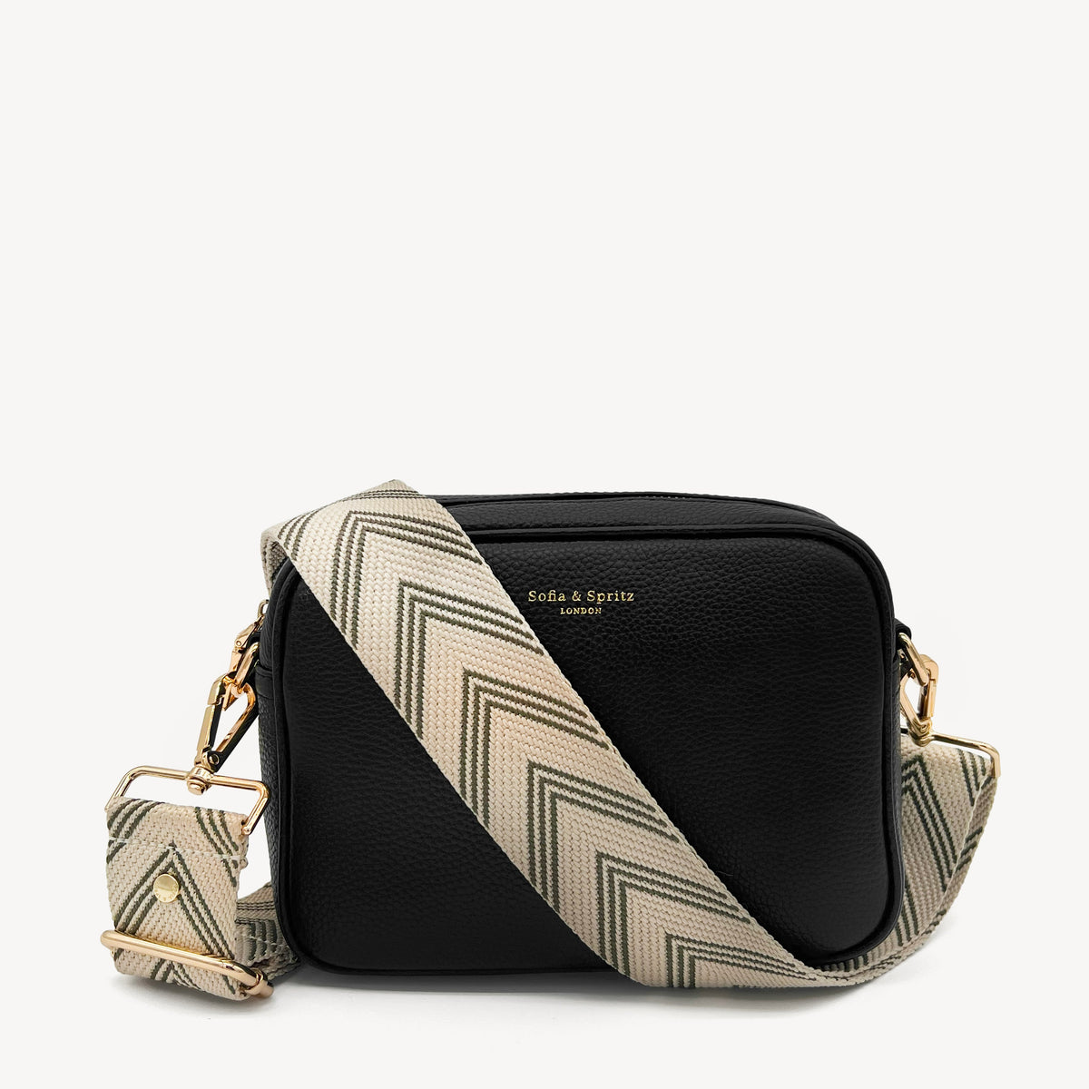 Olive Green & Stone Arrow Strap