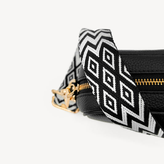 Black & White Diamond Strap