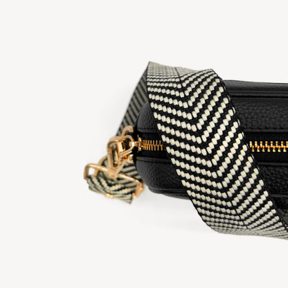 Black & White Chevron Strap