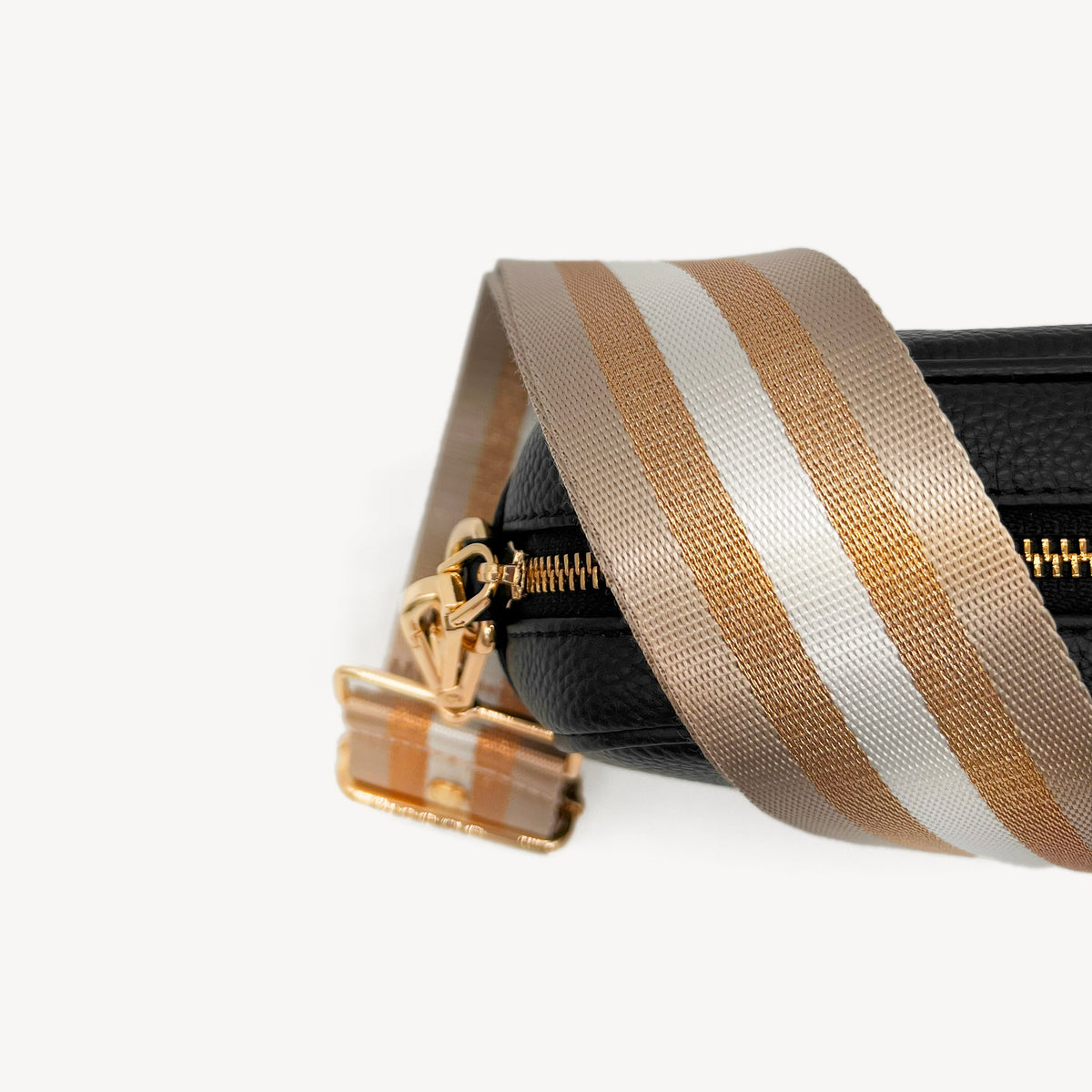 Champagne & Rose Gold Stripe Strap