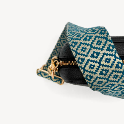 Blue & Stone Embroidered Strap