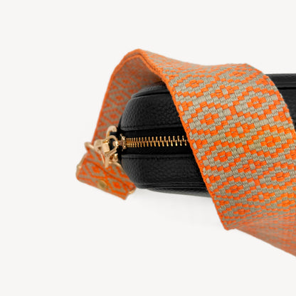 Orange & Stone Embroidered Strap