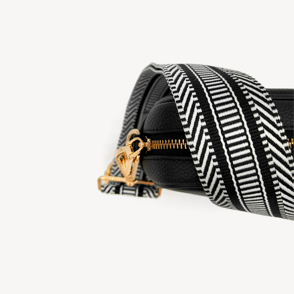 Black & White Stripe Aztec Strap