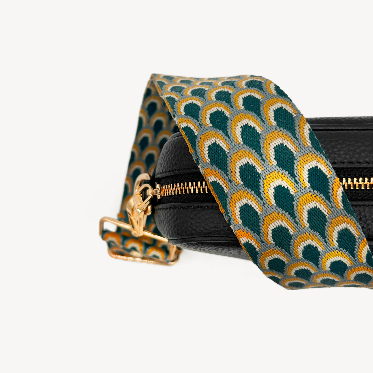 Teal Peacock Strap