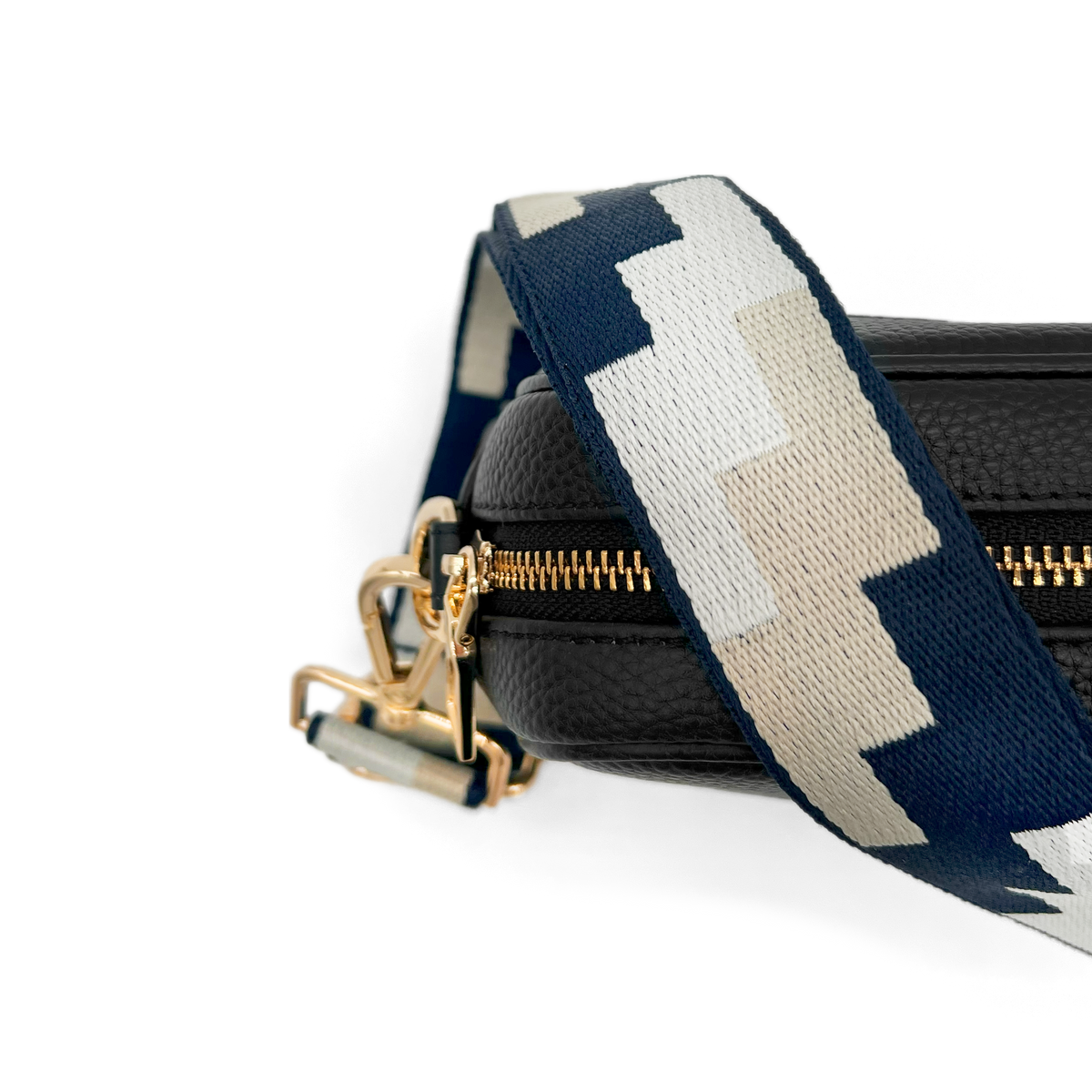 Navy, Stone & Tan Puzzle Strap