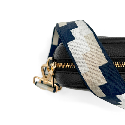 Navy, Stone & Tan Puzzle Strap