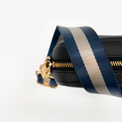 Navy & Gold Stripe Strap