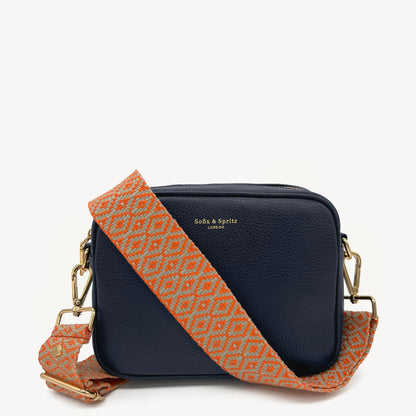 Orange & Stone Embroidered Strap