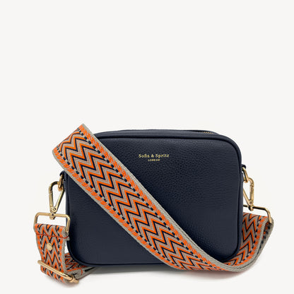 Orange, Black & Stone Aztec Strap