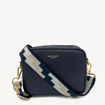 Navy, Stone & Tan Puzzle Strap