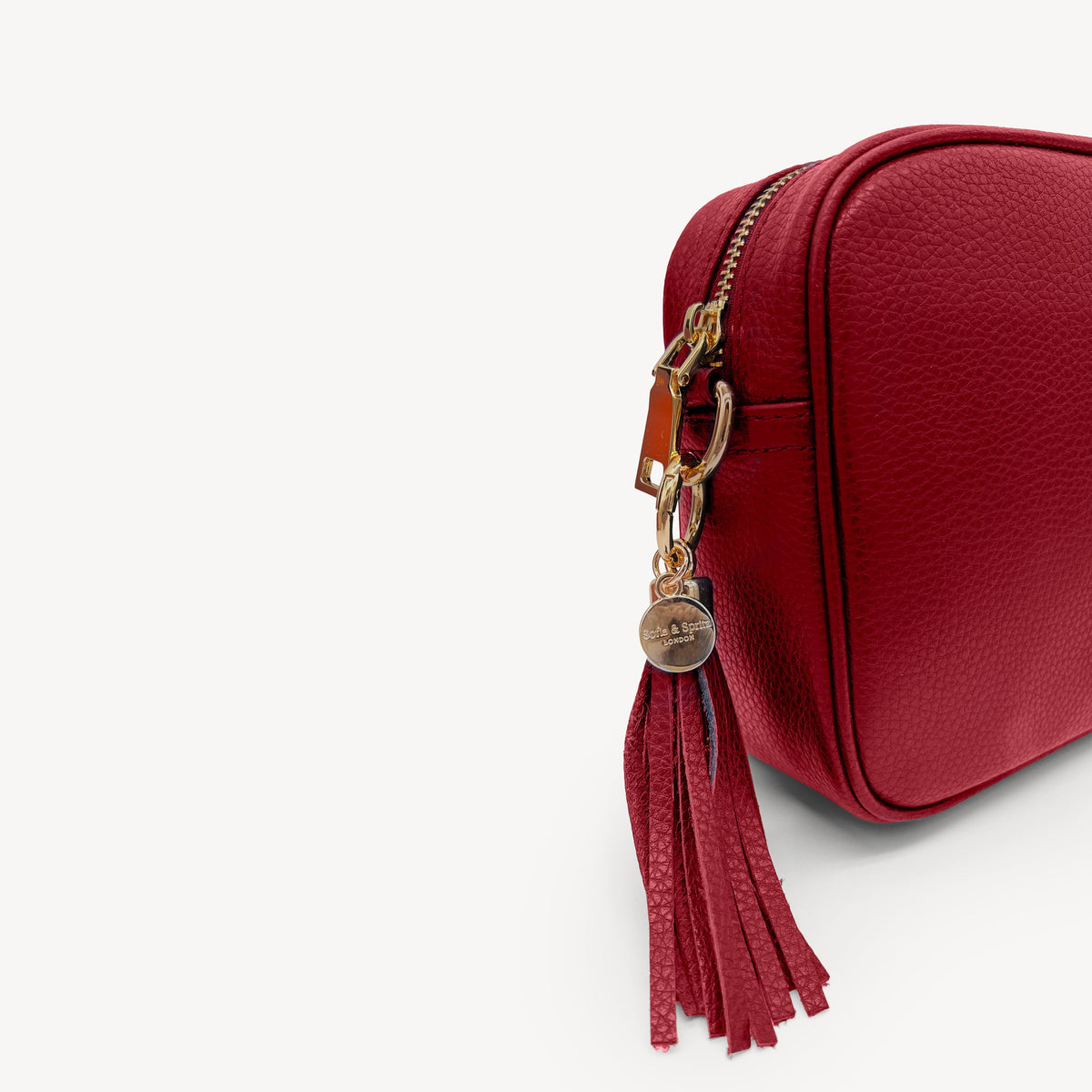 Lyla Crossbody Bag - Deep Cherry Red
