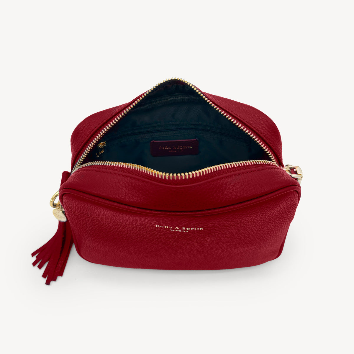 Lyla Crossbody Bag - Deep Cherry Red