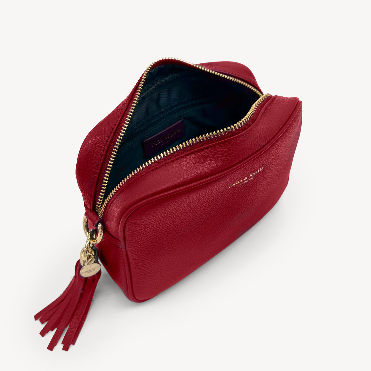Lyla Crossbody Bag - Deep Cherry Red