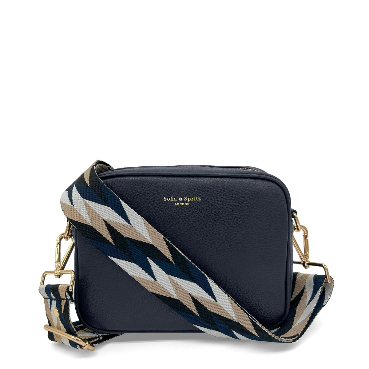 Navy & White Mosaic Strap