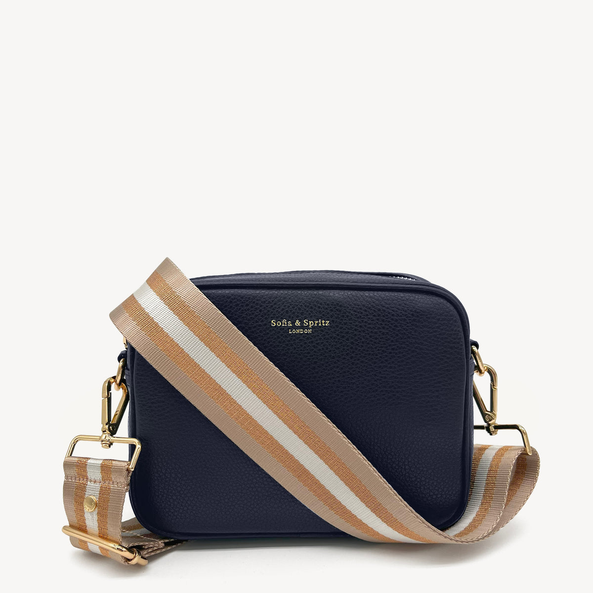 Champagne & Rose Gold Stripe Strap