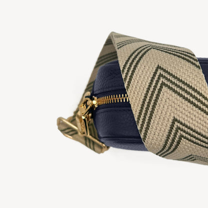 Olive Green & Stone Arrow Strap