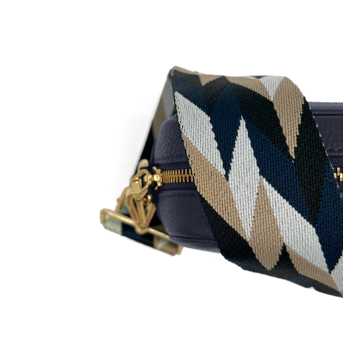 Navy & White Mosaic Strap