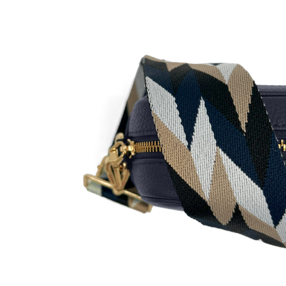 Navy & White Mosaic Strap