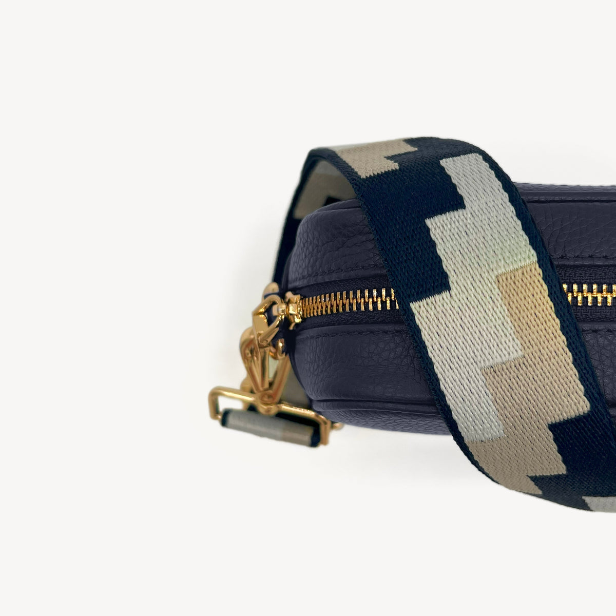 Navy, Stone & Tan Puzzle Strap