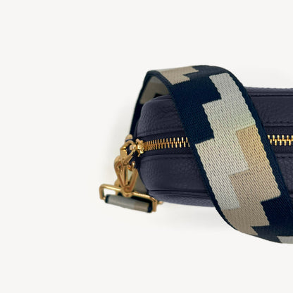 Navy, Stone & Tan Puzzle Strap