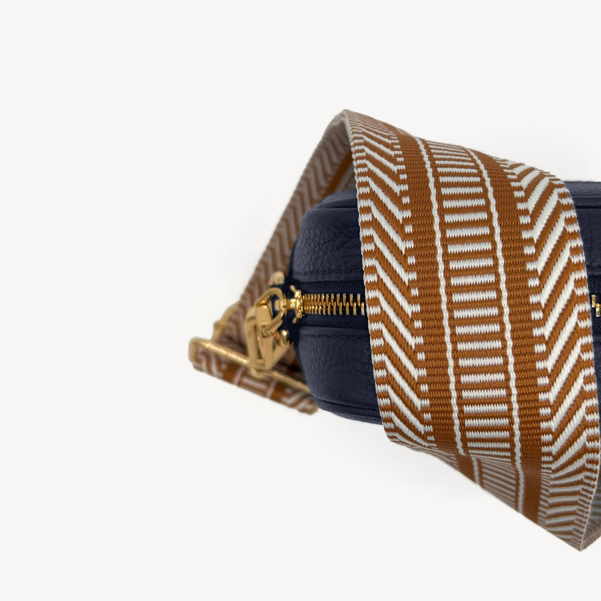 Tan & White Stripe Aztec Strap