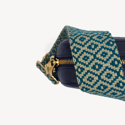 Blue & Stone Embroidered Strap