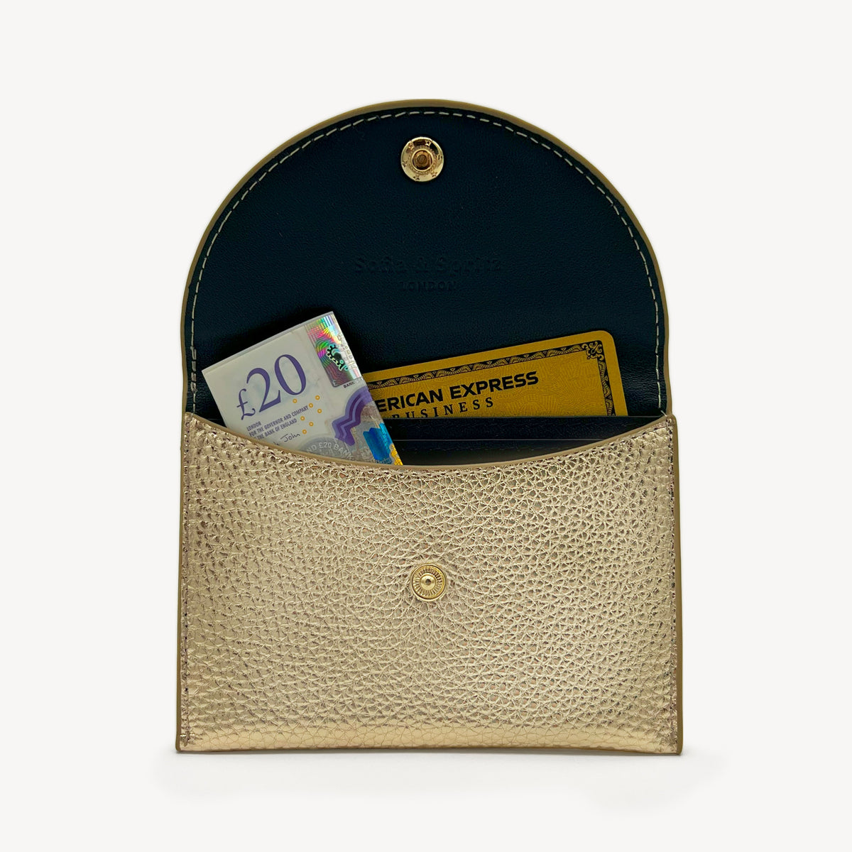 Card & Coin Purse - Gold
