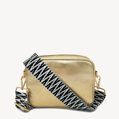 Black & White Zigzag Strap