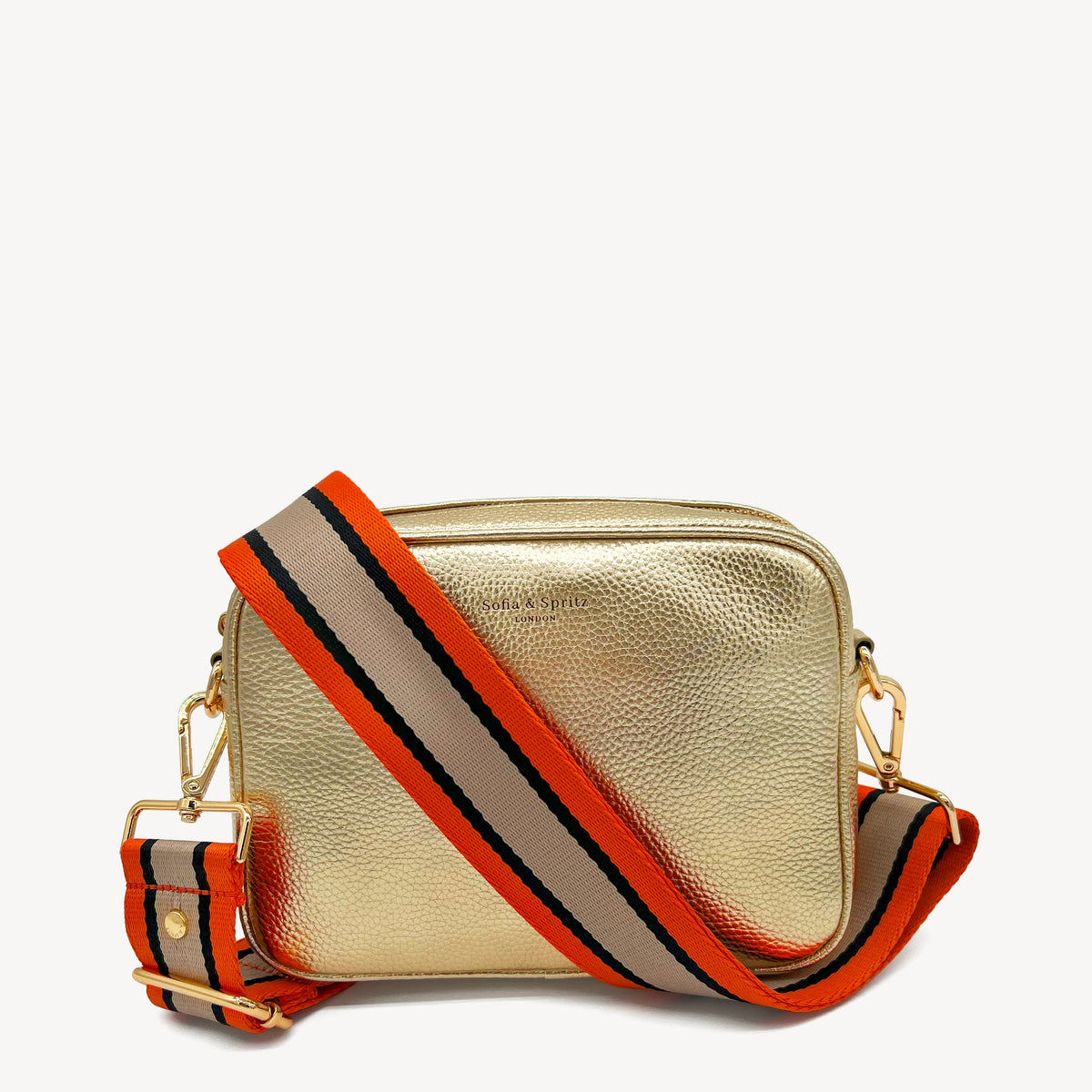 Orange, Tan & Black Stripe Strap