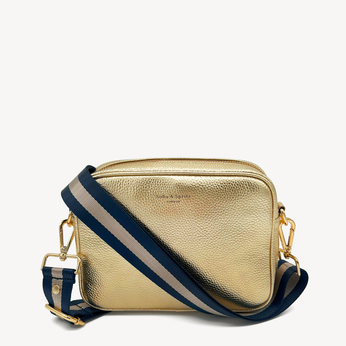 Navy & Gold Stripe Strap