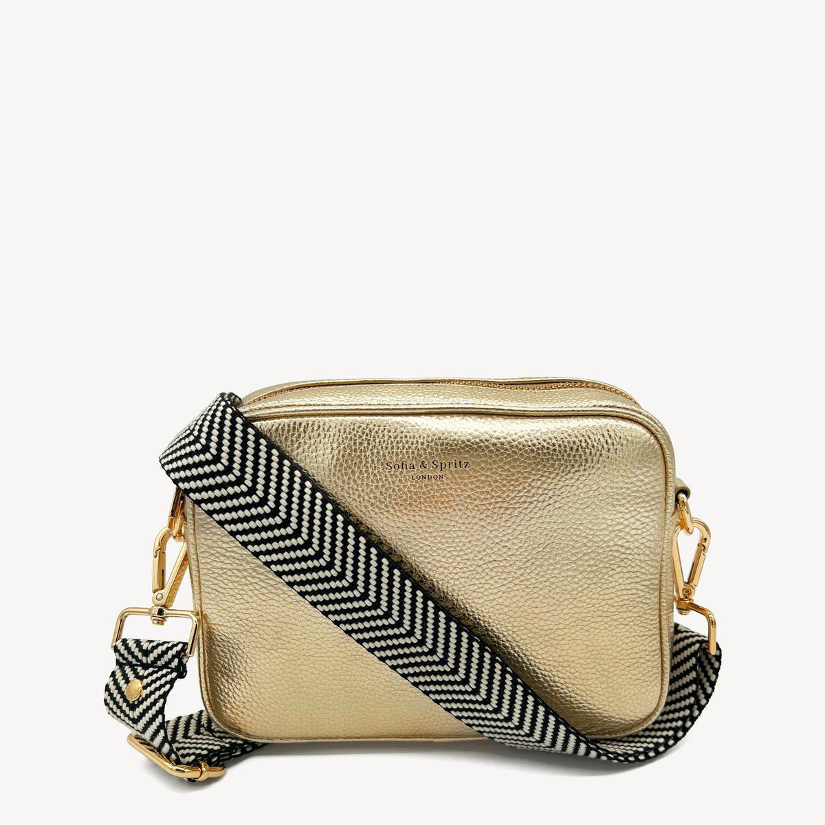 Black & White Chevron Strap
