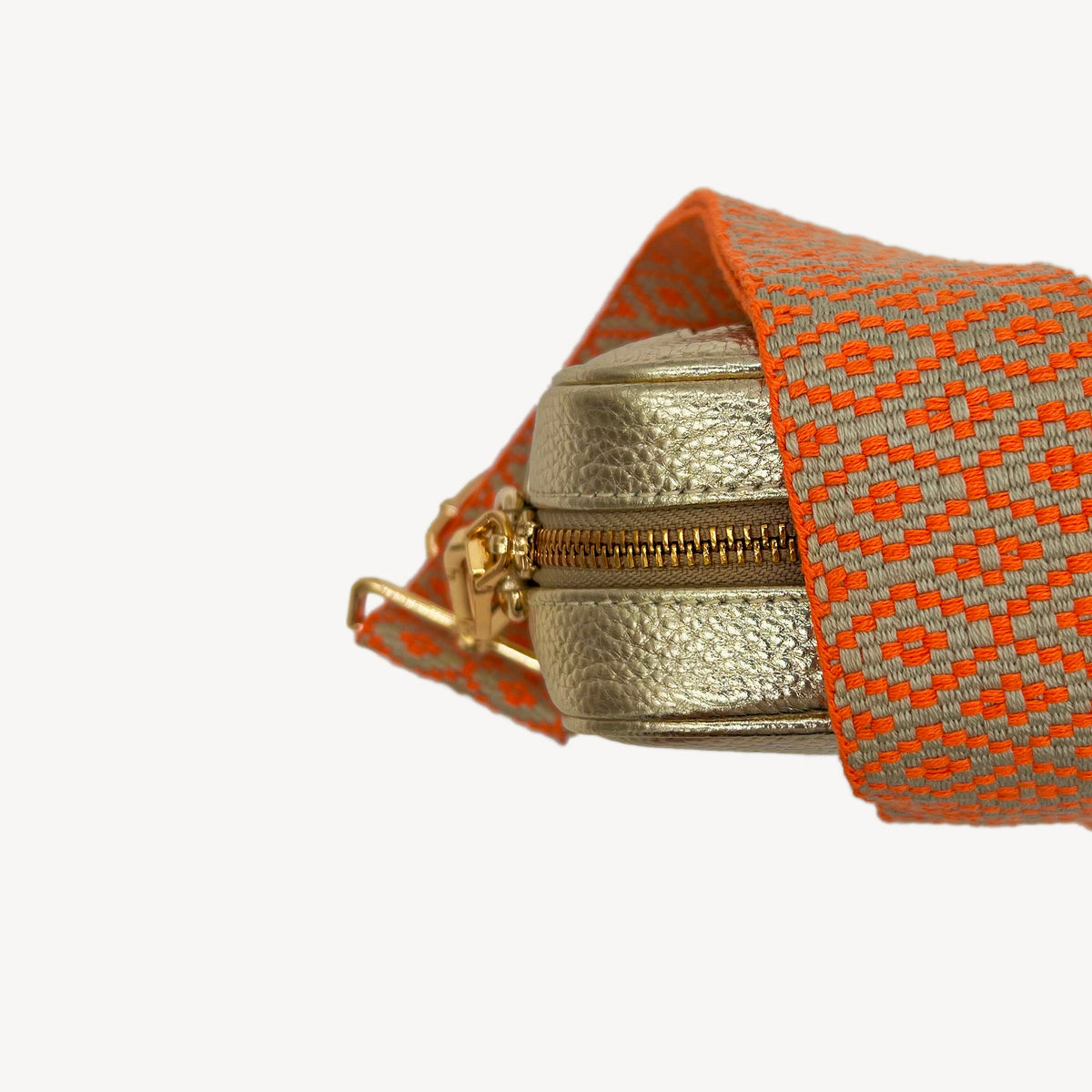 Orange & Stone Embroidered Strap