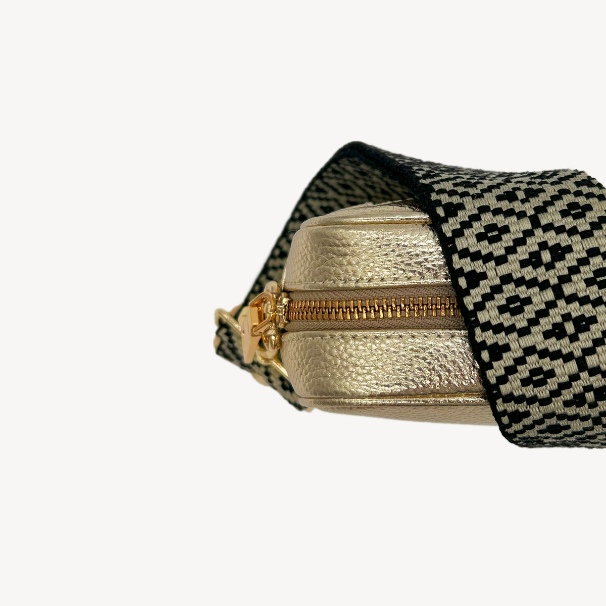 Black & Stone Embroidered Strap