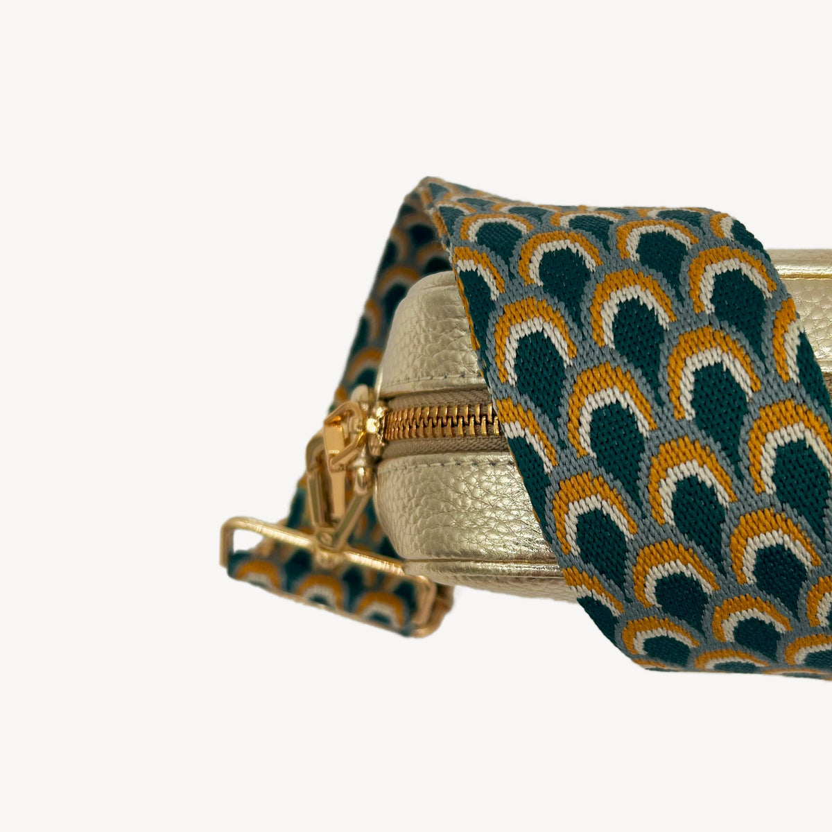 Teal Peacock Strap