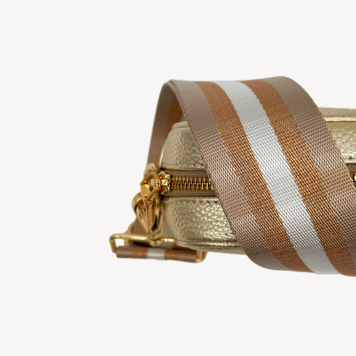 Champagne & Rose Gold Stripe Strap