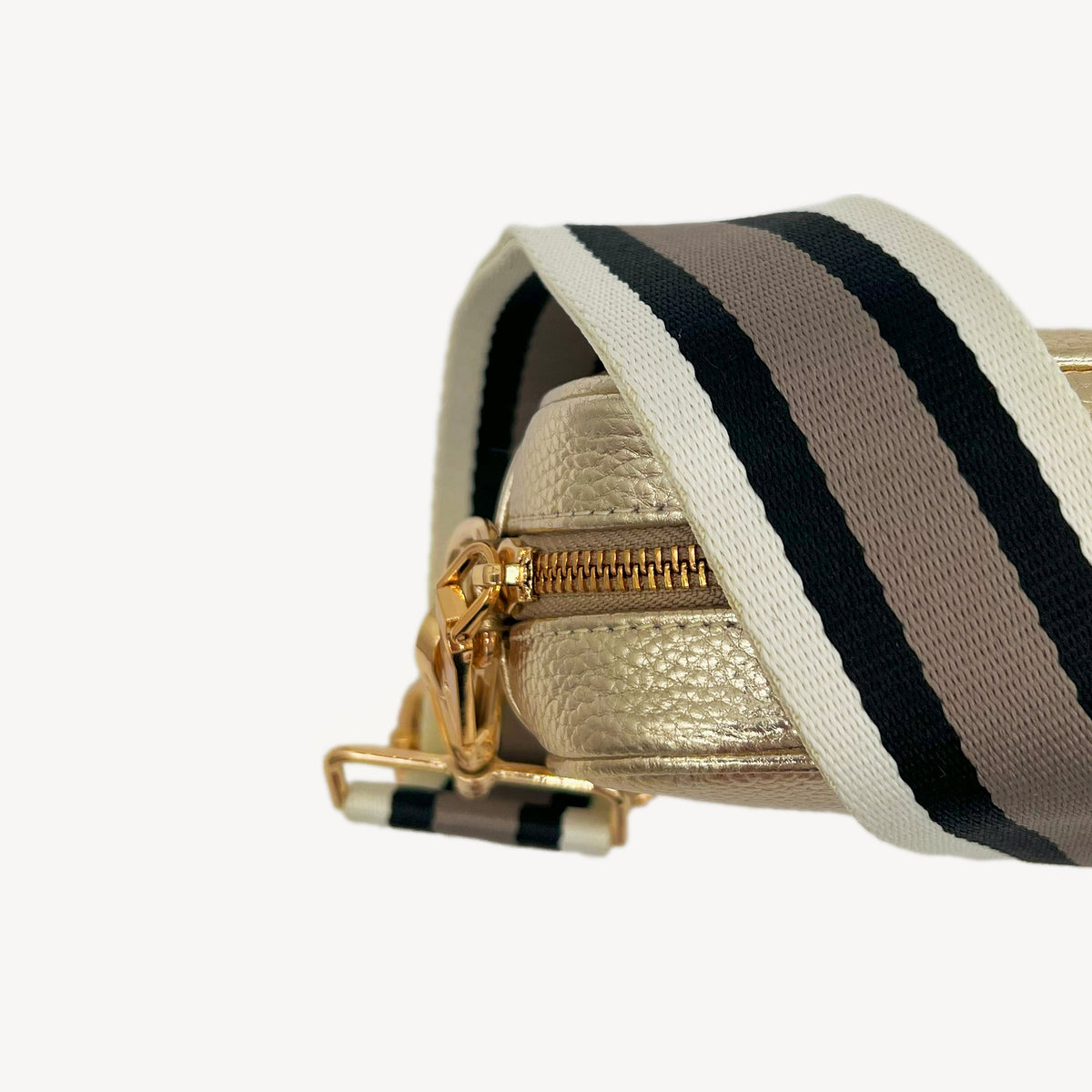 Black, Stone & Tan Stripe Strap