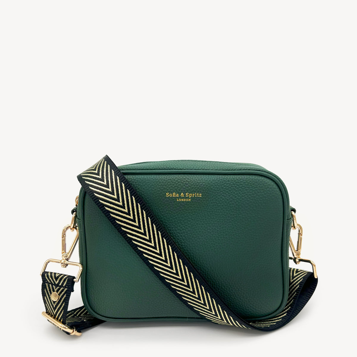 Black & Gold Chevron Strap