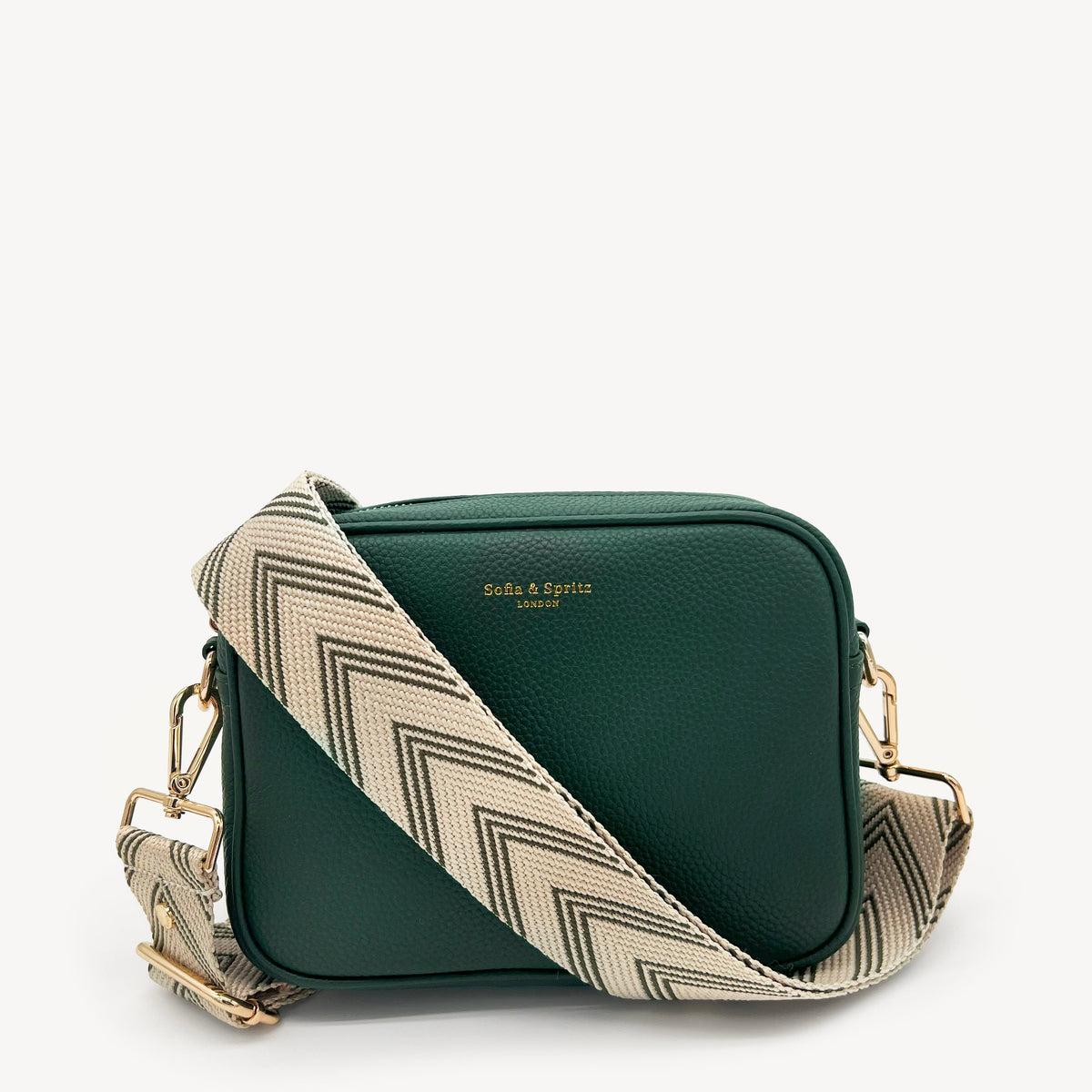 Olive Green & Stone Arrow Strap