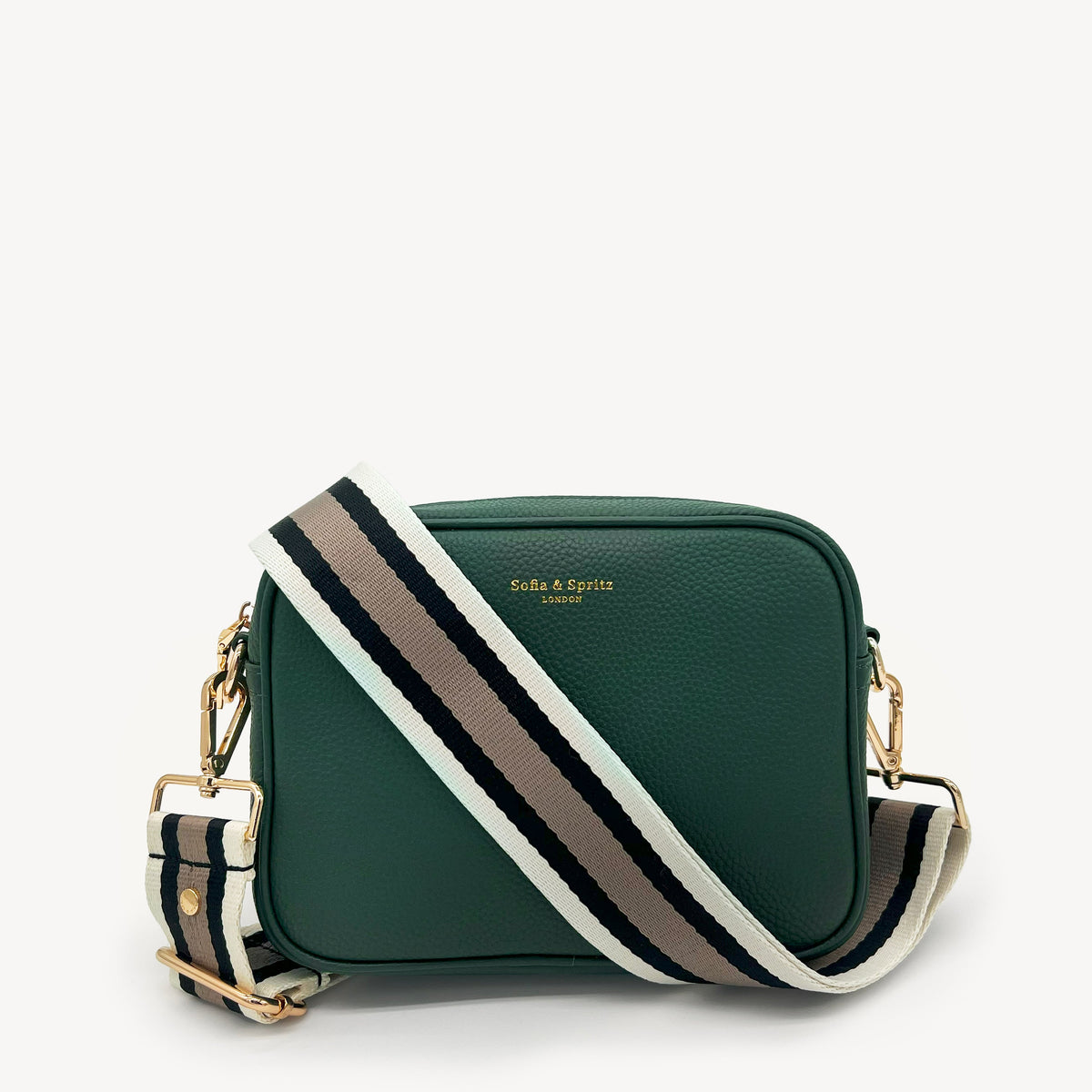 Black, Stone & Tan Stripe Strap