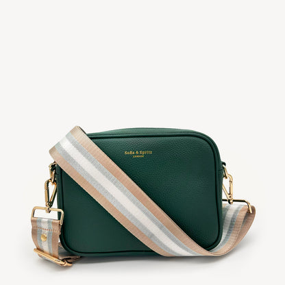 Champagne & Silver Stripe Strap